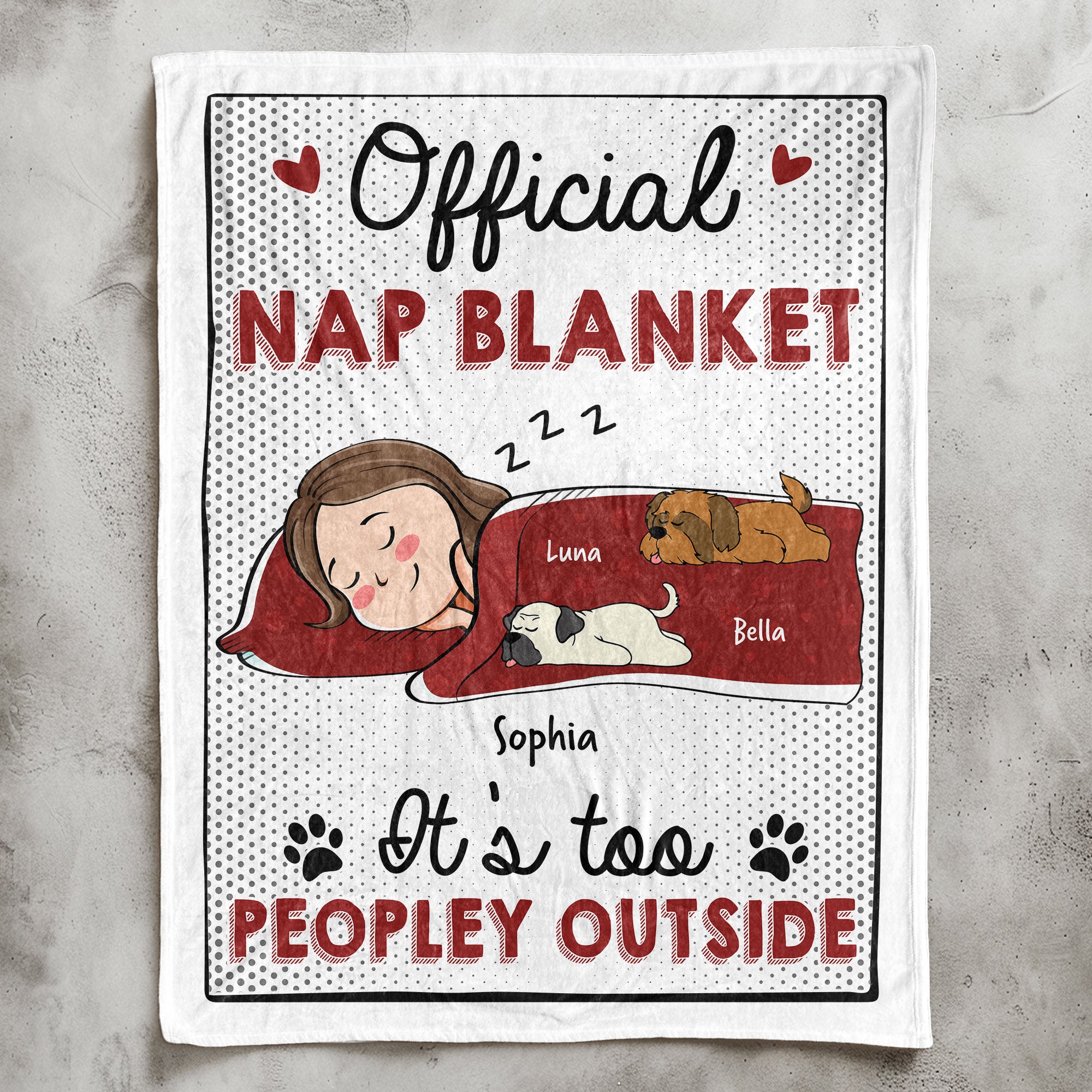 It's Too Peopley Outside - Cartoon Version - Personalized Blanket Big Size - Image 6
