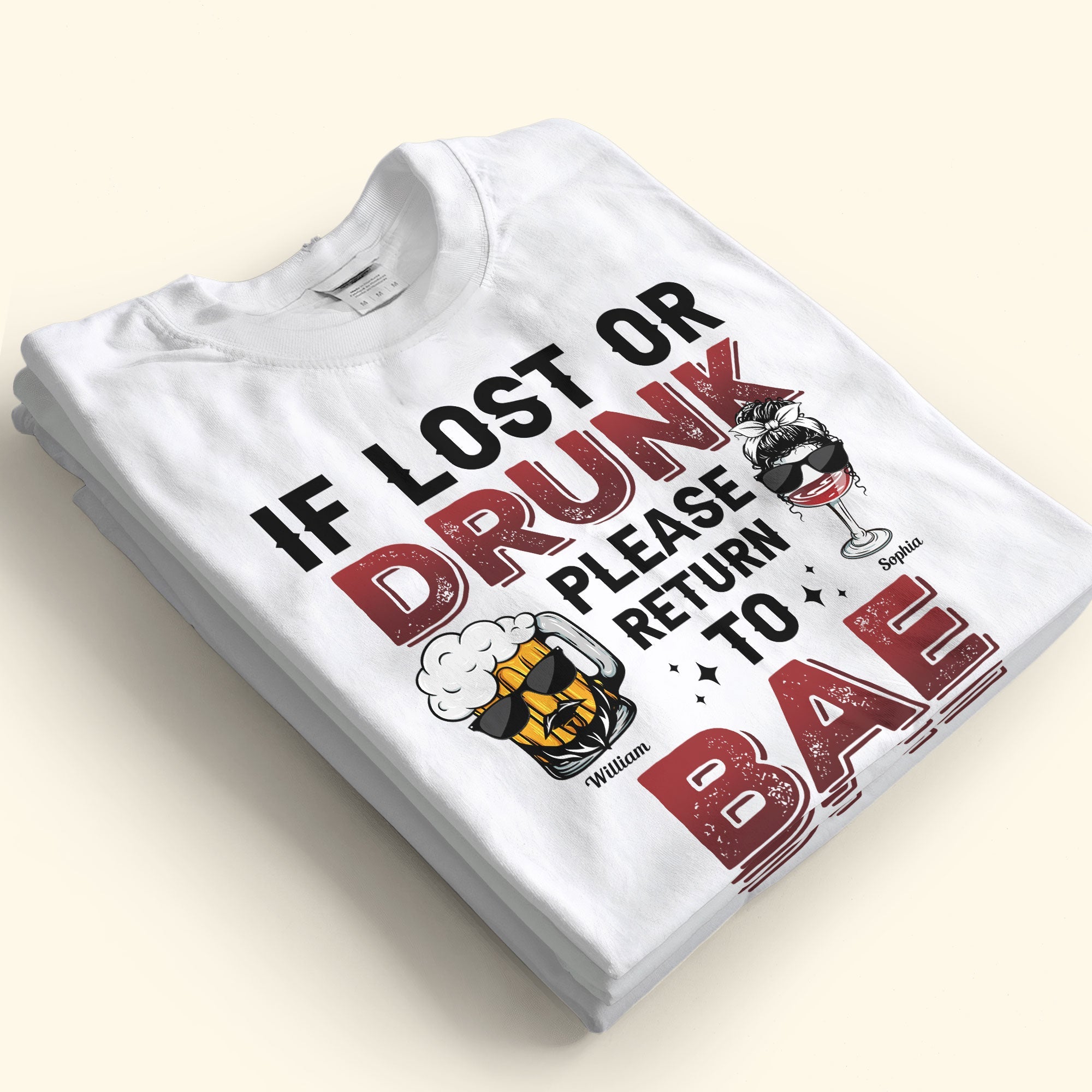 Please Return To Bae - Personalized Matching Couple Shirts - Image 3