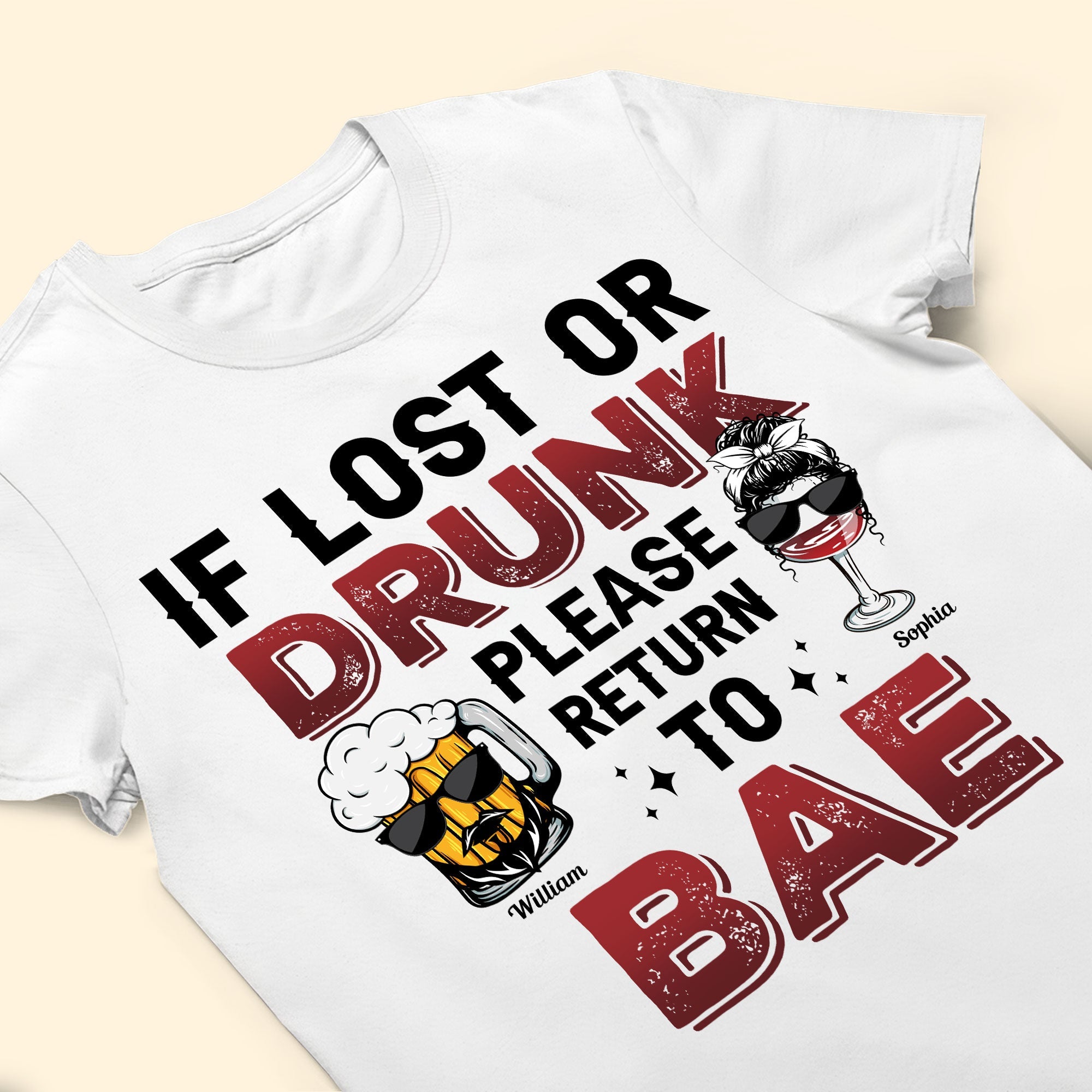 Please Return To Bae - Personalized Matching Couple Shirts - Image 4