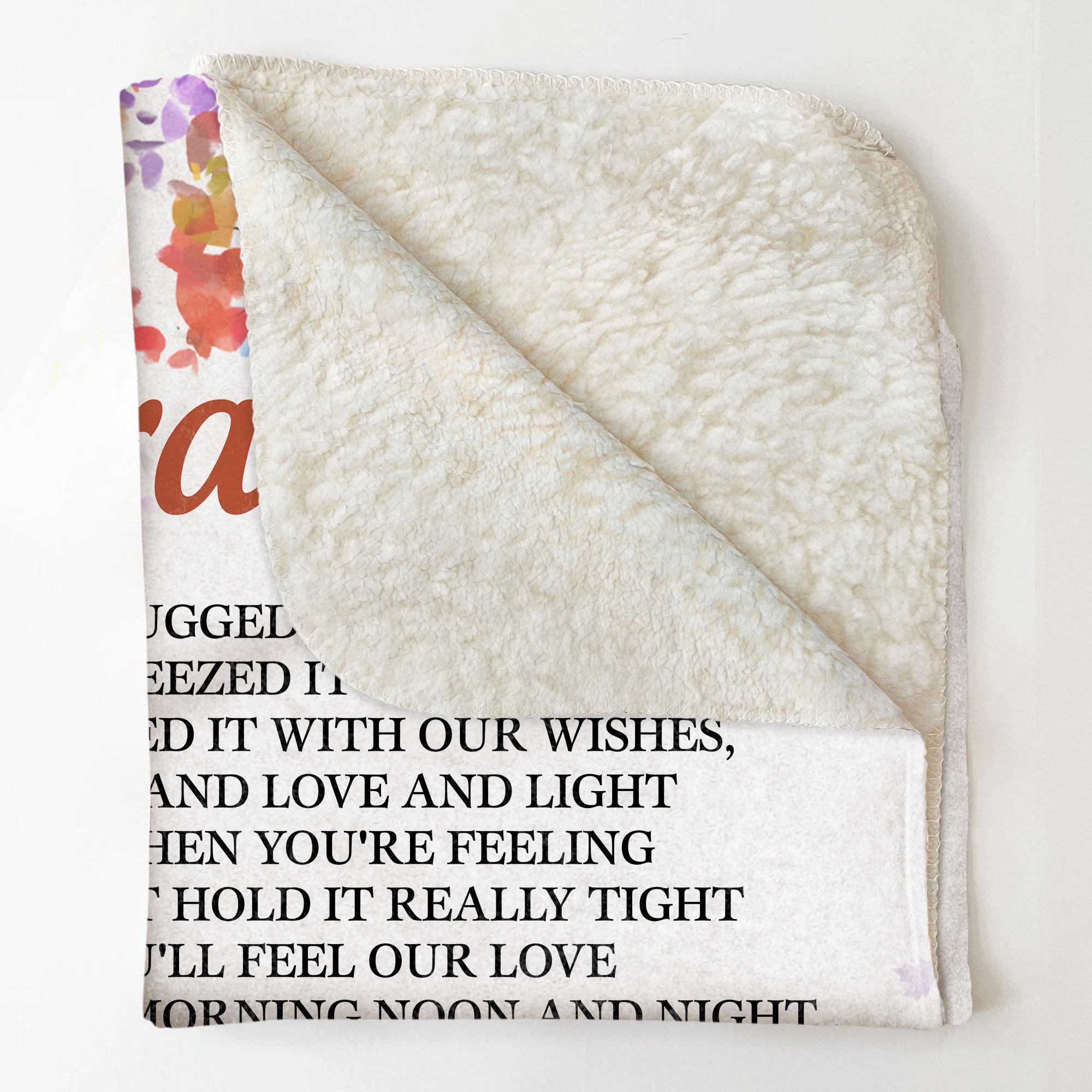 Grandpa, Hug This Blanket To Feel Our Love In It - Personalized Blanket Big Size - Image 4