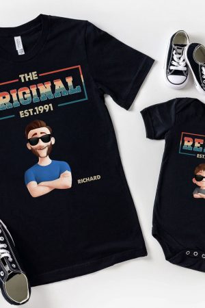 The Original The Remix - Personalized Matching Shirt And Baby Bodysuit