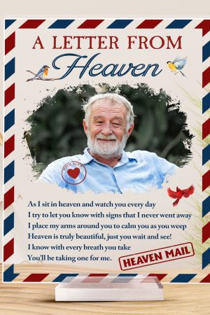 A Letter From Heaven - Personalized Acrylic Photo Plaque