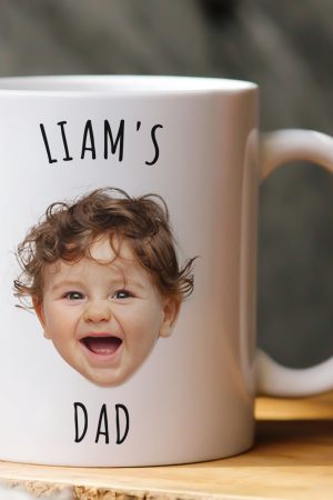 Custom Baby Face Gift For Family Mom Dad Grandparents - Personalized Photo Mug