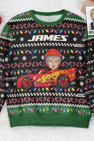 Custom Kid Face Car Toy - Personalized Photo Ugly Sweater