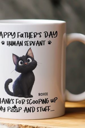 Happy Father's Day, Human Servant - Personalized Mug