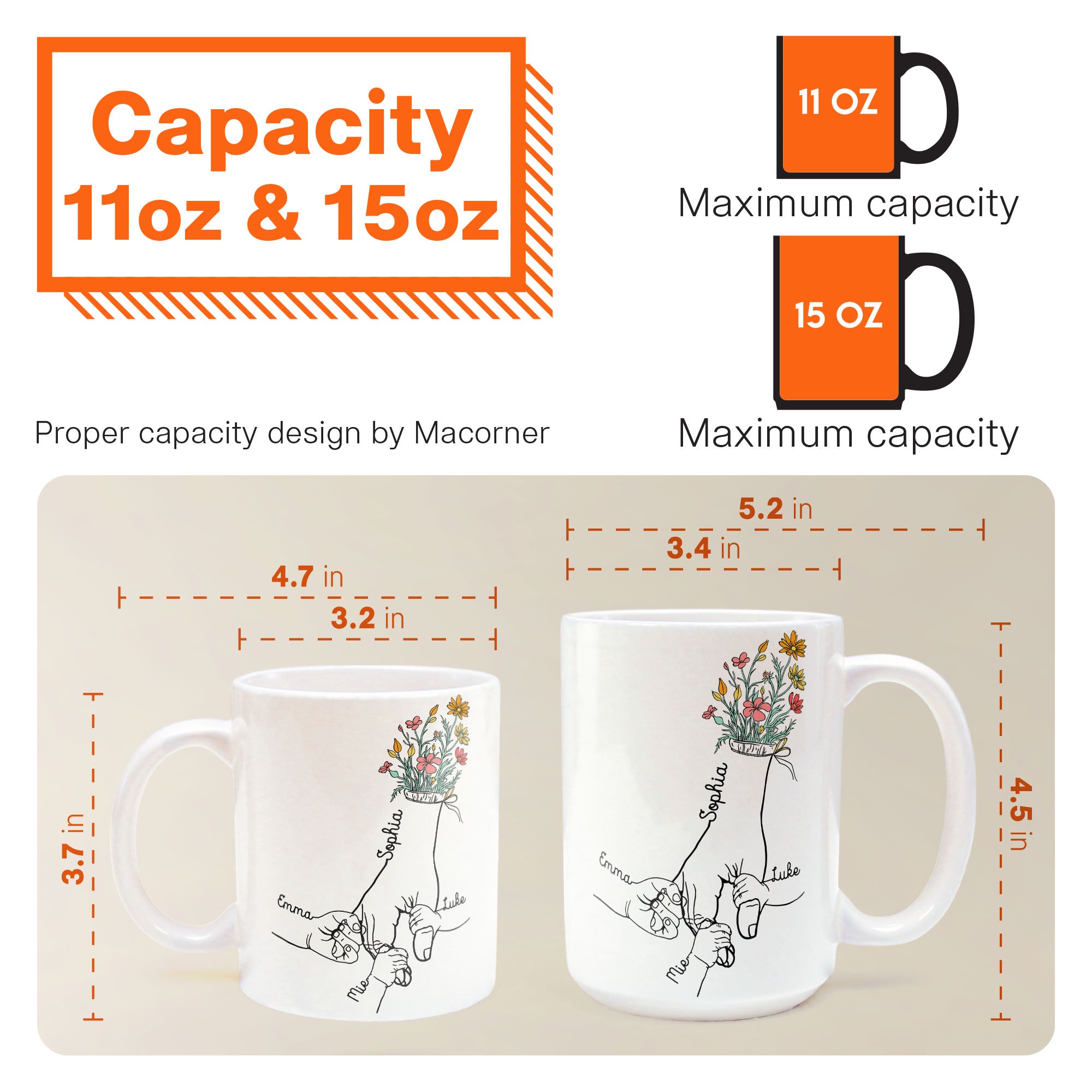 Holding Mom's Hand - Personalized Mug - Image 6