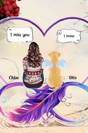 I Still Miss You Pet Memorial - Personalized Infinity Shaped Acrylic Plaque