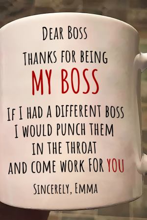 If I Had A Different Boss I Would Punch Them In The Throat - Personalized Mug