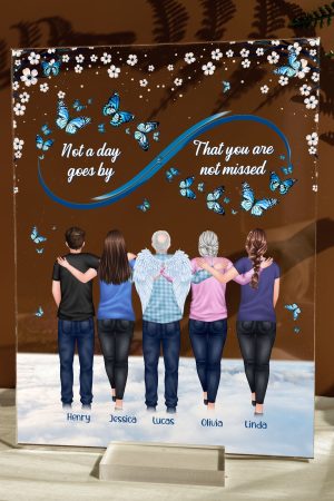 Not A Day Goes By That You Are Not Missed Memorial - Personalized Acrylic Plaque
